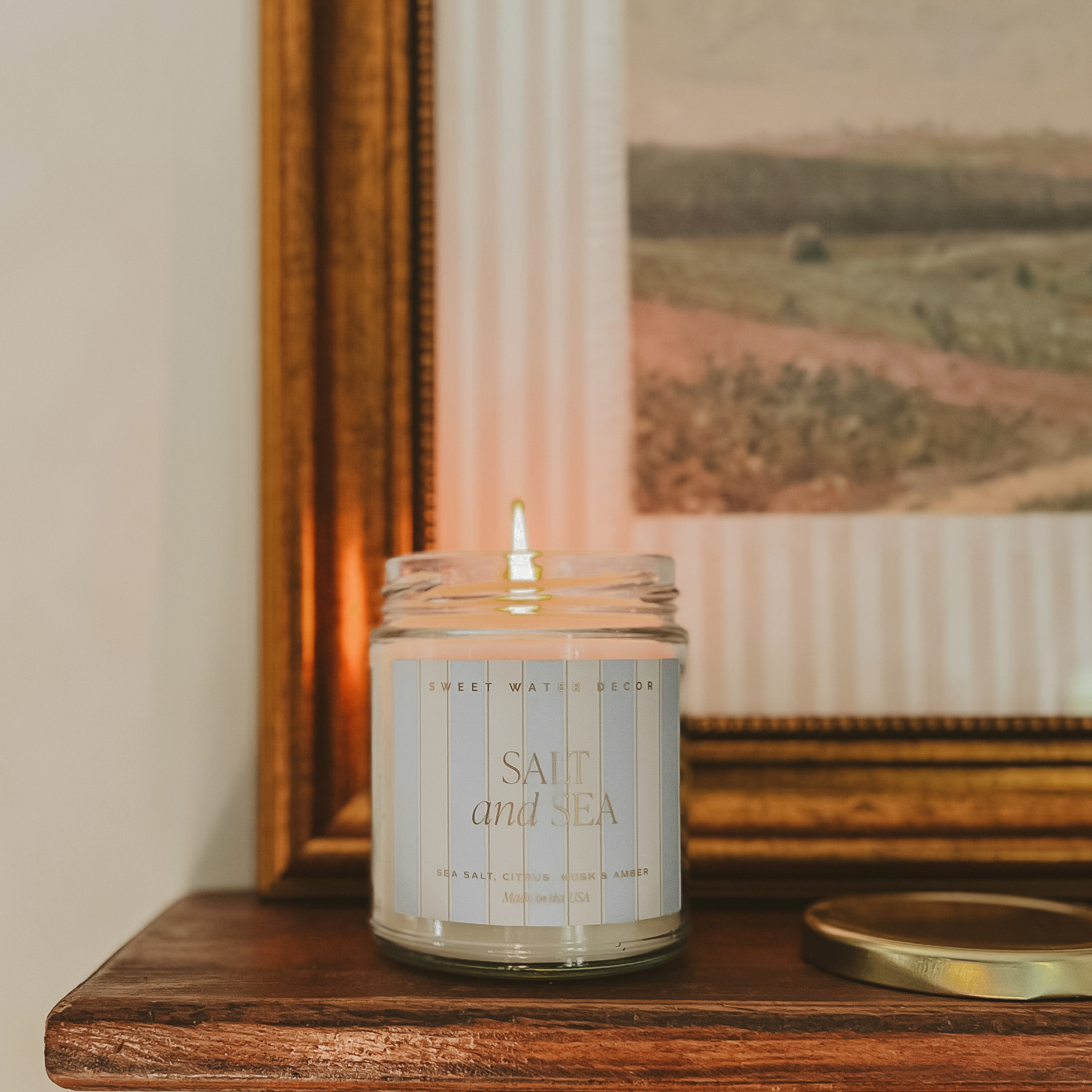 Sweet Water Decor - Salt and Sea 9 oz Soy Candle - Home Decor & Gifts