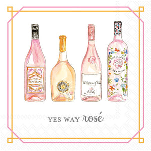 Boston International - Paper Cocktail Napkins Pack of 20 Yes Way Rose