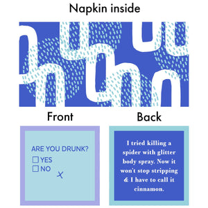 Drinks on Me - NAPKIN Get Better Soon | Funny Party Gift | Cocktail Napkin