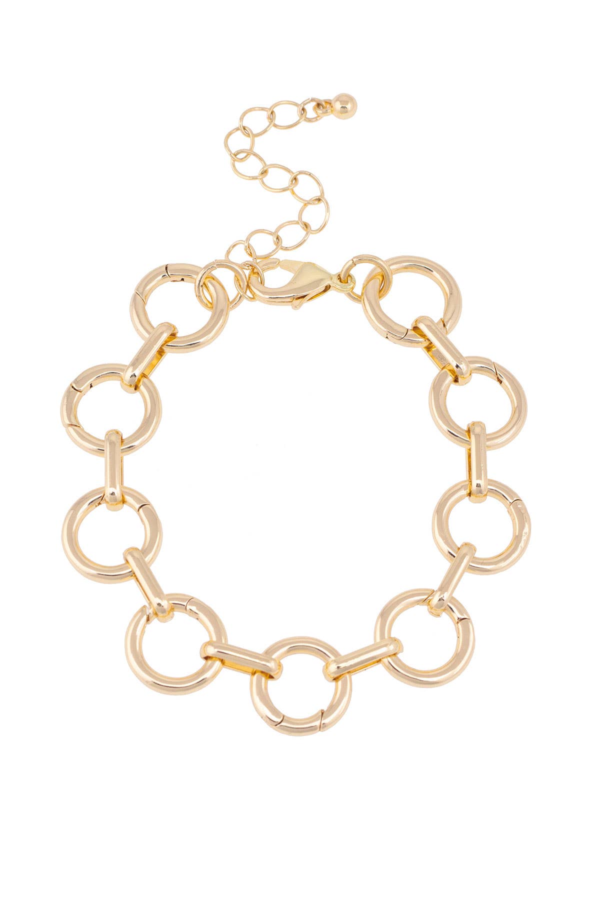 Canvas Style - Juliette Charm Collector Bracelet Base in Shiny Gold
