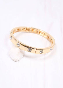Caroline Hill - Fleischman CZ Stretch Bracelet GOLD