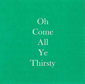 Mary Phillips Designs - NAPKIN - Oh, Come All Ye Thirsty