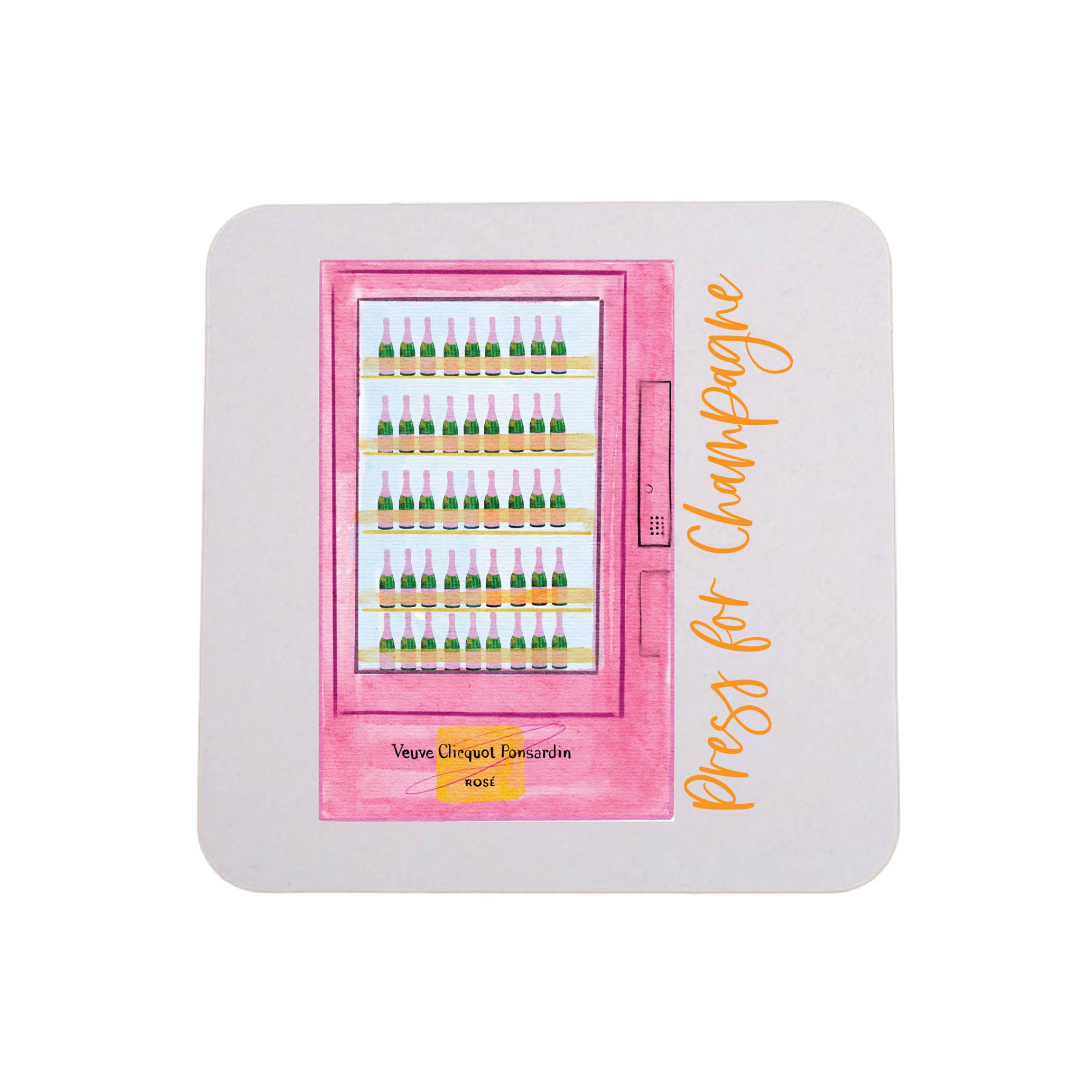 Sip Hip Hooray - Press For Champagne - 4 Pack Coasters