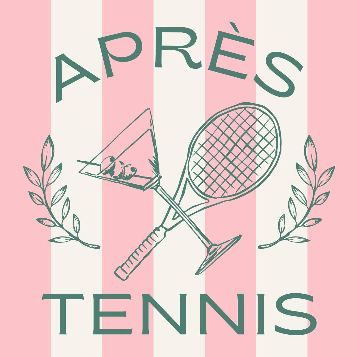 soiree-sisters - Funny Tennis Cocktail Napkins | Apres Tennis