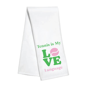 Toss Designs - Kitchen Towel - Tennis is my LOVE language