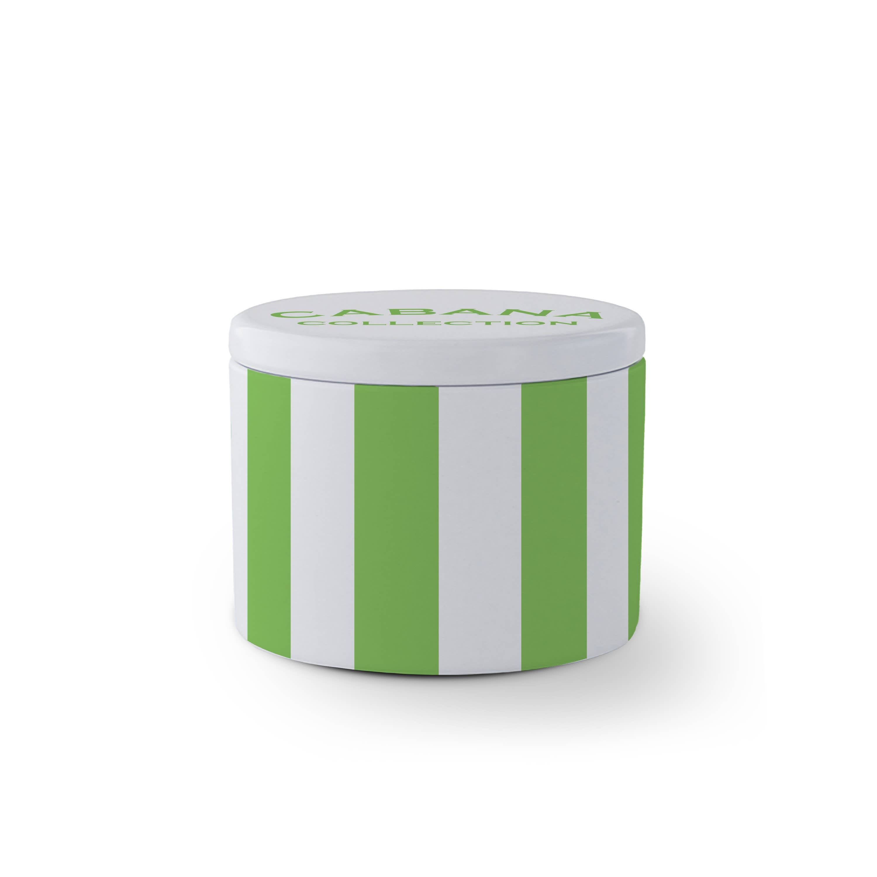 Toss Designs - Travel Candle- Cabana Stripes Green