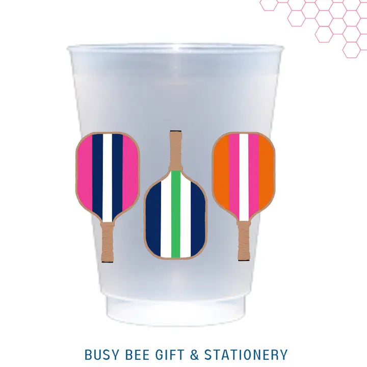 Busy Bee Gift & Stationery - Pickleball Paddle Frost Flex Cups