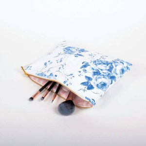 8 Oak Lane - Blue Rose Terry Flat Pouch - Large