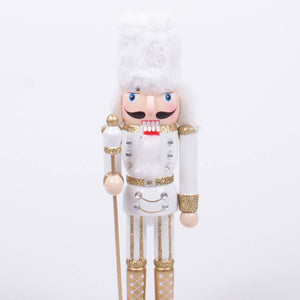 8 Oak Lane - White 10" Nutcracker