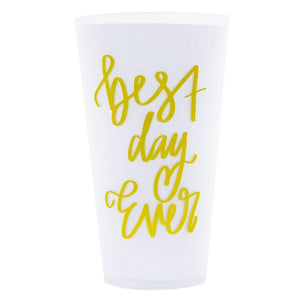 Mainstreet Collection - Bridal Versed Tumblers Set of 6: Best Day Ever