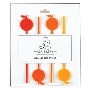 Santa Barbara Design Studio by Creative Brands - Stir Sticks - Orange: Hand Wash Only / Acrylic