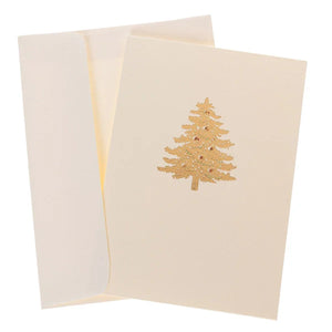 La Petite Presse Noël Boxed Holiday Cards – Gold Foil Christmas Tree