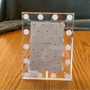KATE SPADE ACRYLIC PHOTO FRAME  POLKA DOT