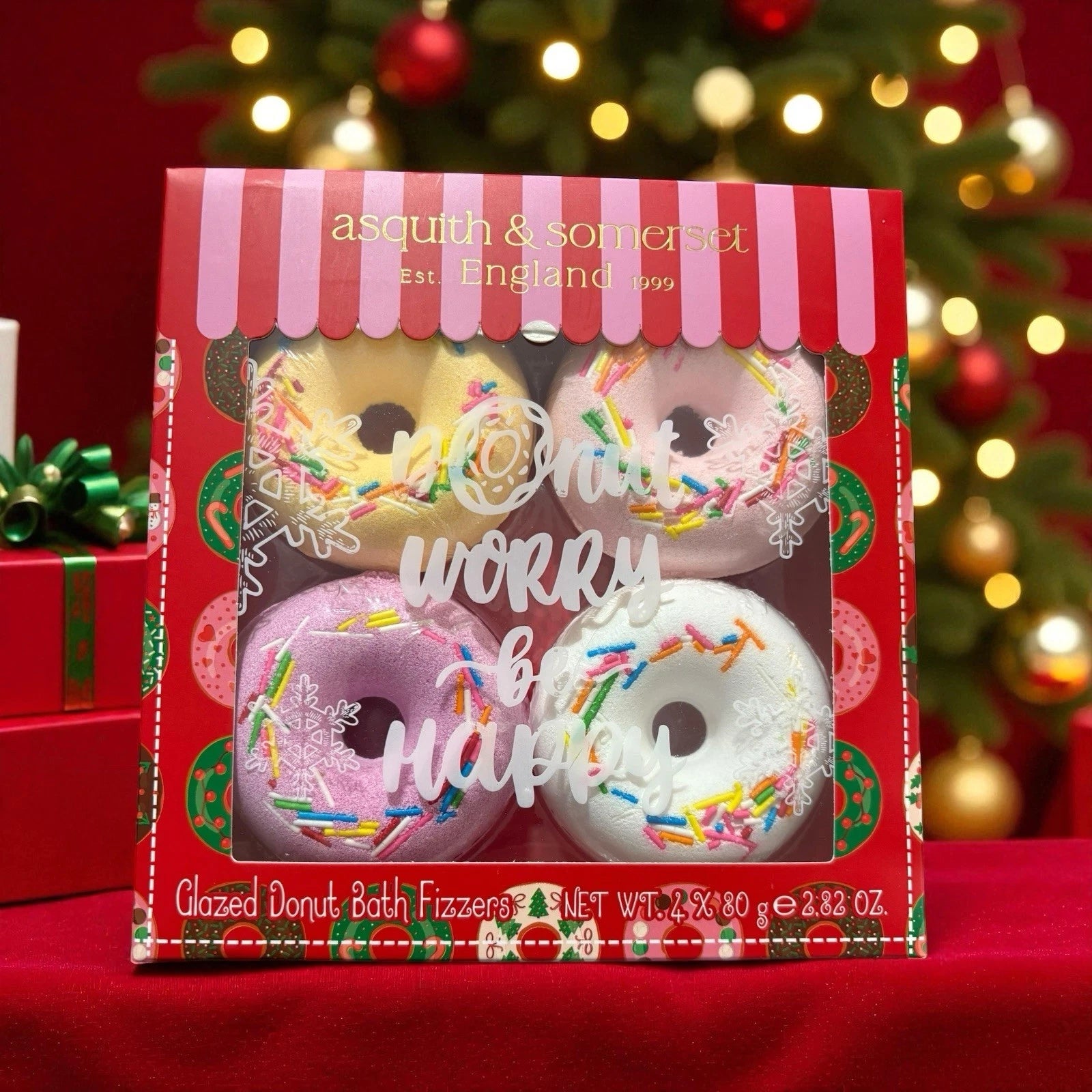 Asquith & Somerset England Glazed Donut Scented Bath Fizzers.