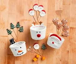 Christmas Toothpick TIdbit Set- Reindeer