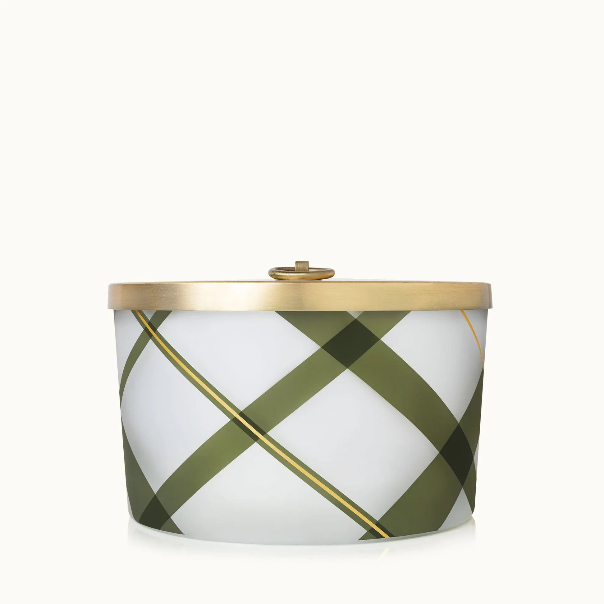 Frasier Fir Frosted Plaid Large Three-Wick Candle