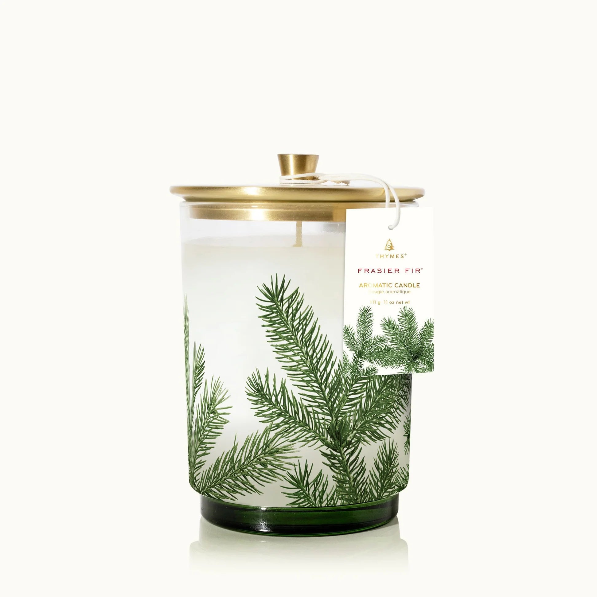 Thymes Frasier Fir Heritage Medium Pine Needle Luminary – 11 oz
