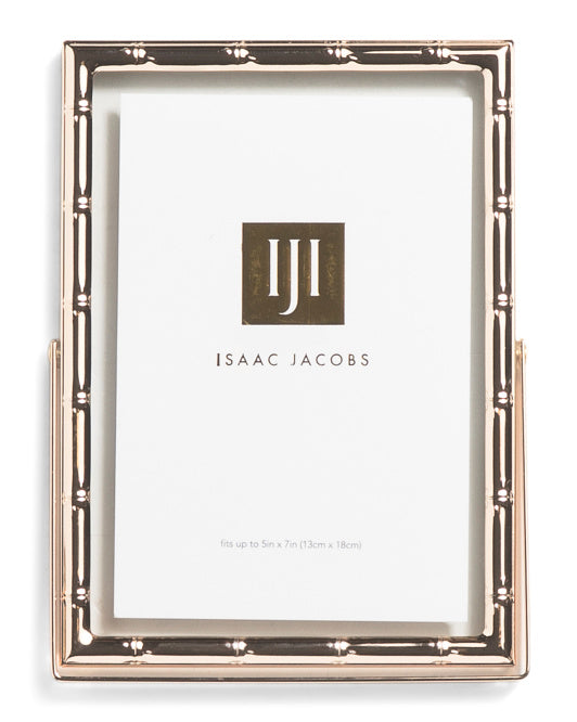 Isaac Jacobs 5x7 Bamboo Frame – Gold
