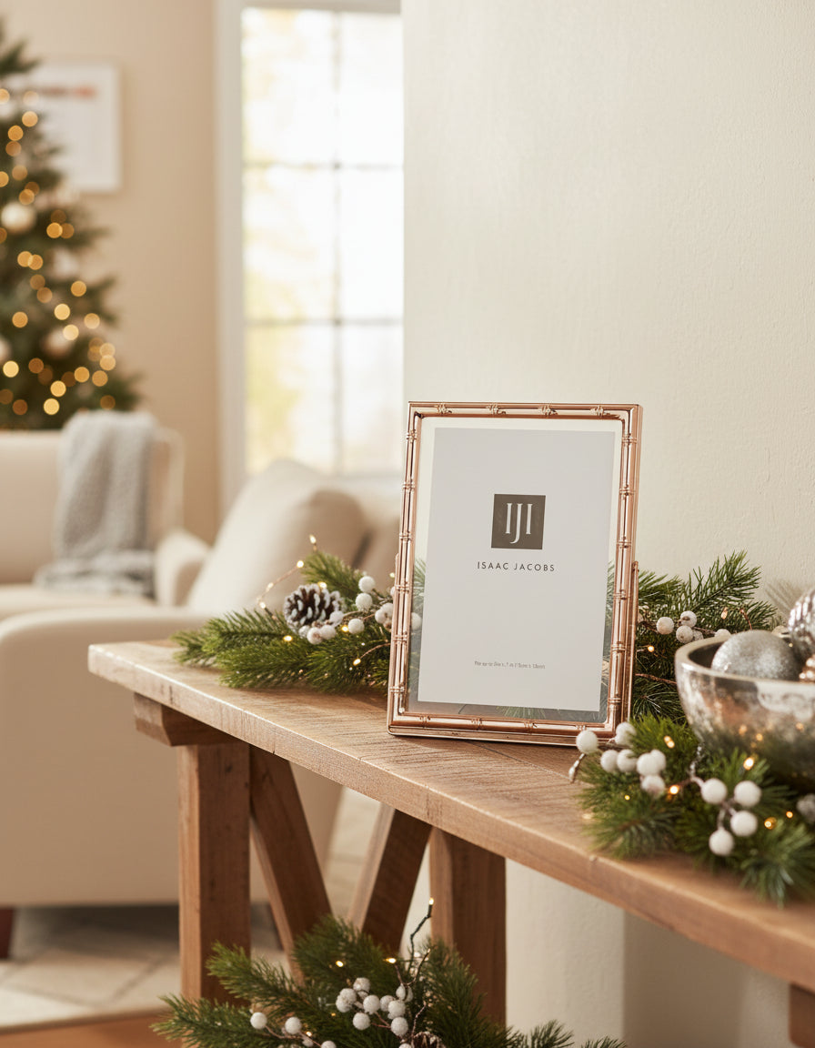 Isaac Jacobs 5x7 Bamboo Frame – Gold