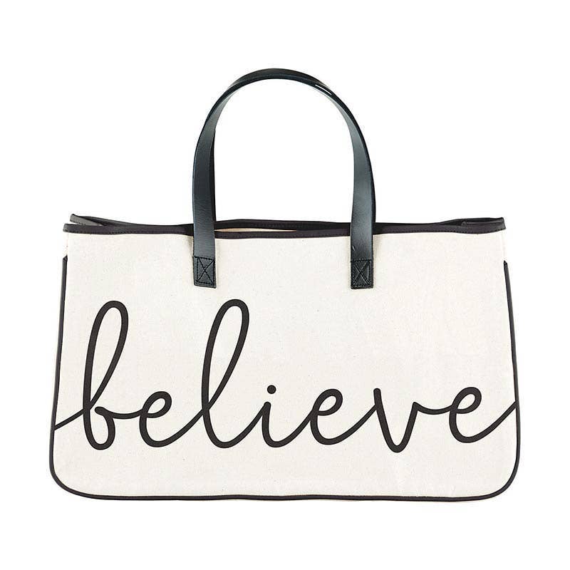 Canvas Tote Believe