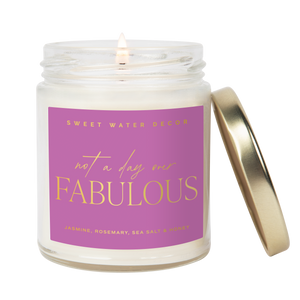 Sweet Water Decor - *NEW* Not A Day Over Fabulous Soy Candle (Gold Foil)