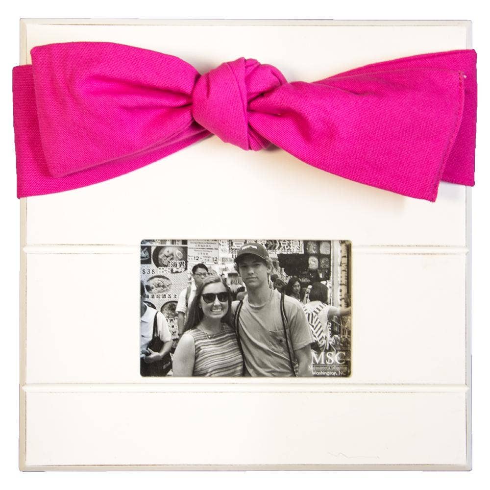 Mainstreet Collection - Canvas Bow Frames: Pink