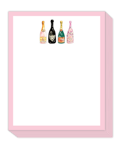 RosanneBeck Collections - Handpainted Champagne Bottles Stack Pad