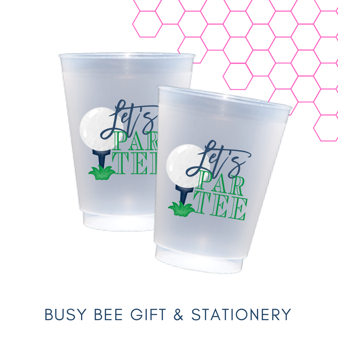Busy Bee Gift & Stationery - Let's ParTEE  Golf Frost Flex Cups - 8 cups per set