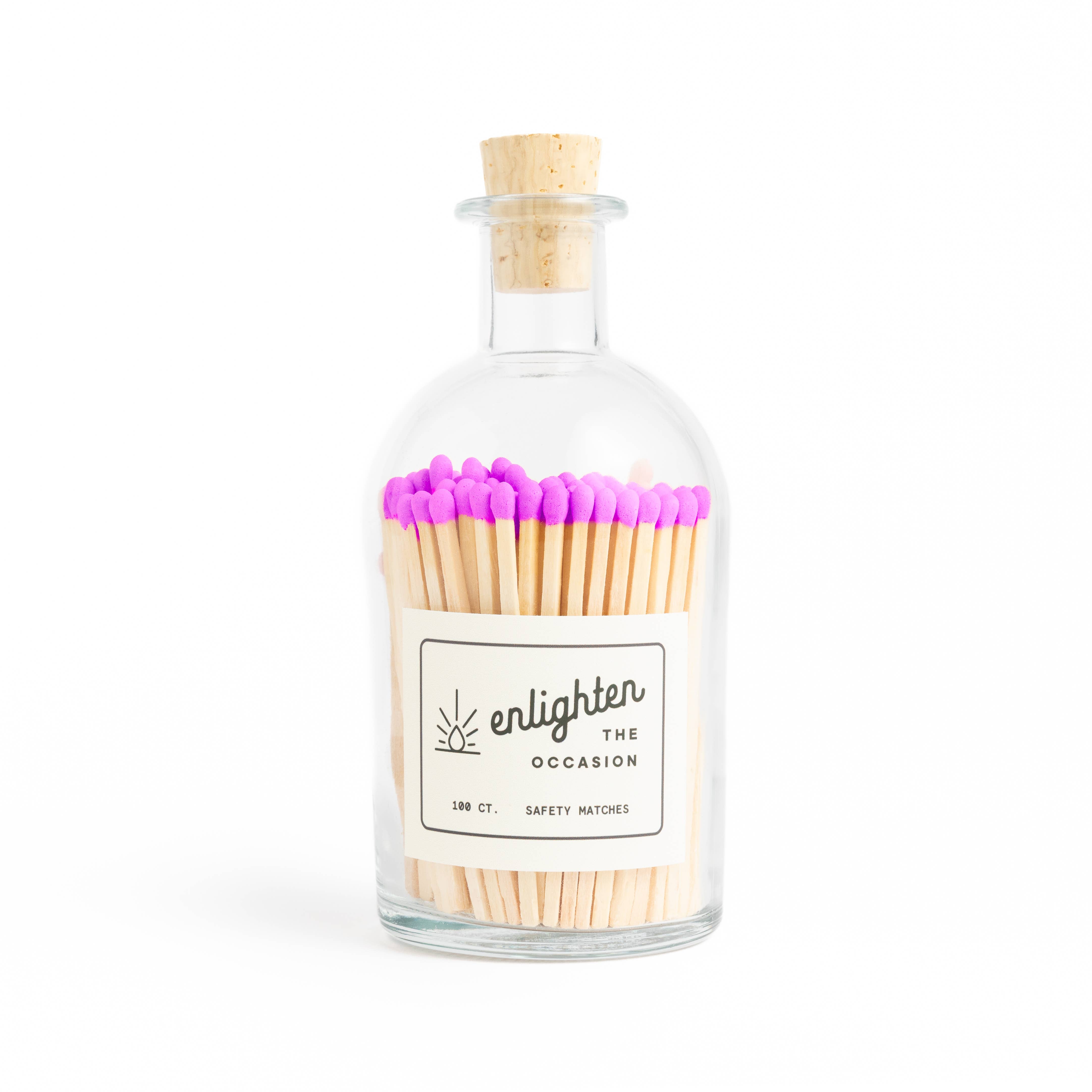 Enlighten the Occasion - Apothecary Jar with Magenta Matchsticks