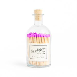 Enlighten the Occasion - Apothecary Jar with Magenta Matchsticks