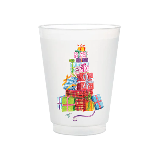 Taylor Paladino - Christmas Present Stack Frosted Cups | Set of 6