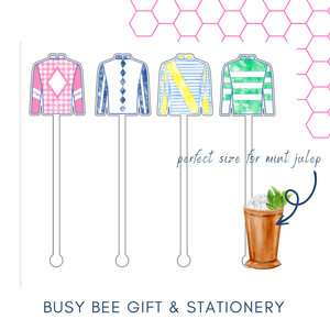 Busy Bee Gift & Stationery - Derby Silk Mint Julep Size Stir Sticks