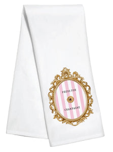 Toss Designs - Kitchen Towel - Press For Champagne Stripe