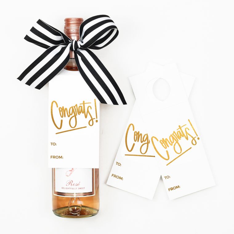 NEW! Congrats Wine Tags - A Wine and Spirits Gift Kit